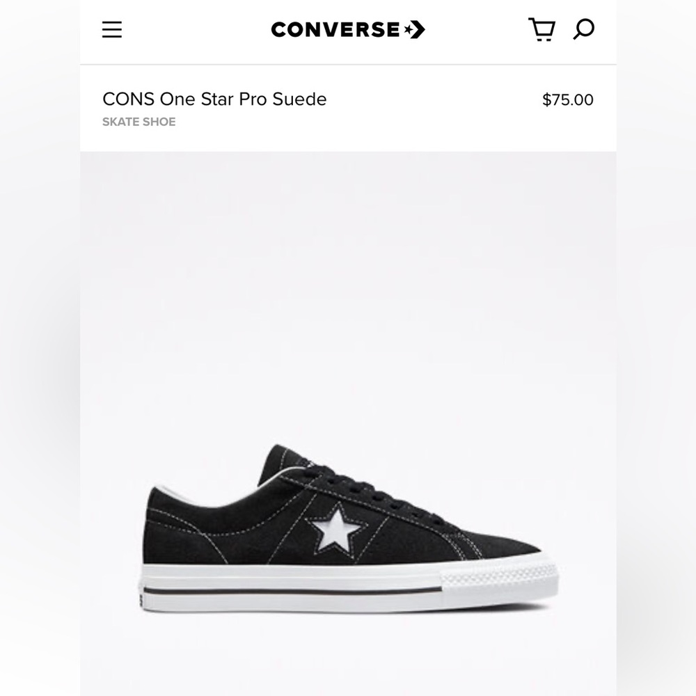 CONS One Star Pro Suede - size Eur 40/Women’s 8.5/Men’s 7